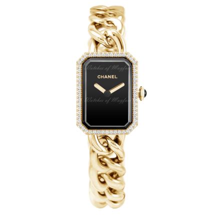 chanel h3259|Chanel Premiere Chain Large Yellow Gold Black Dial Diamond .